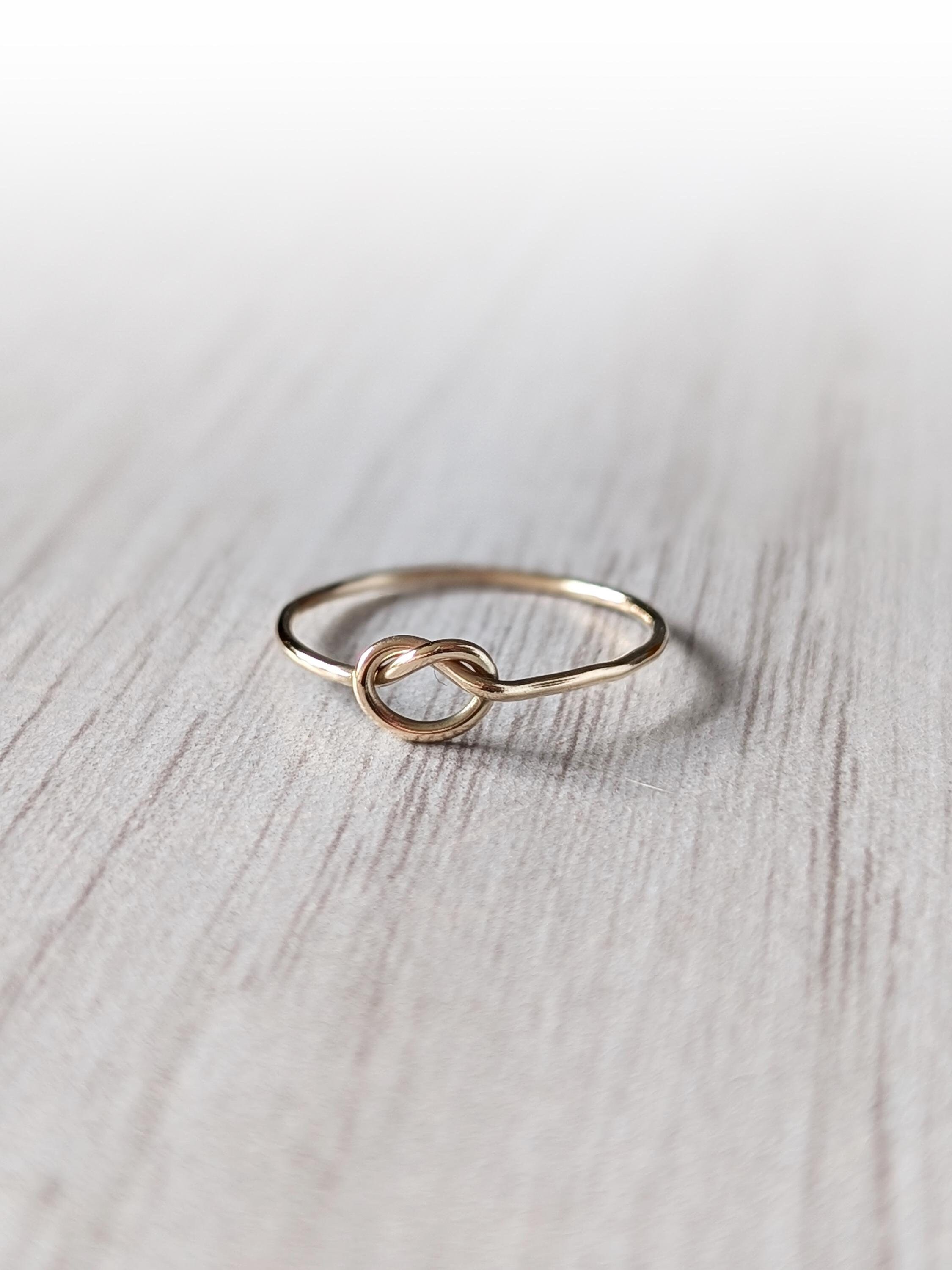 Infinity Stackable Ring Infinity Knot Solid 9ct Gold Ring ~ Stackable, Love Ring, Friendship ...