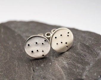 Constellation Sterling Silver Earrings ~ studs, stars, birthdays, personalised, star sign