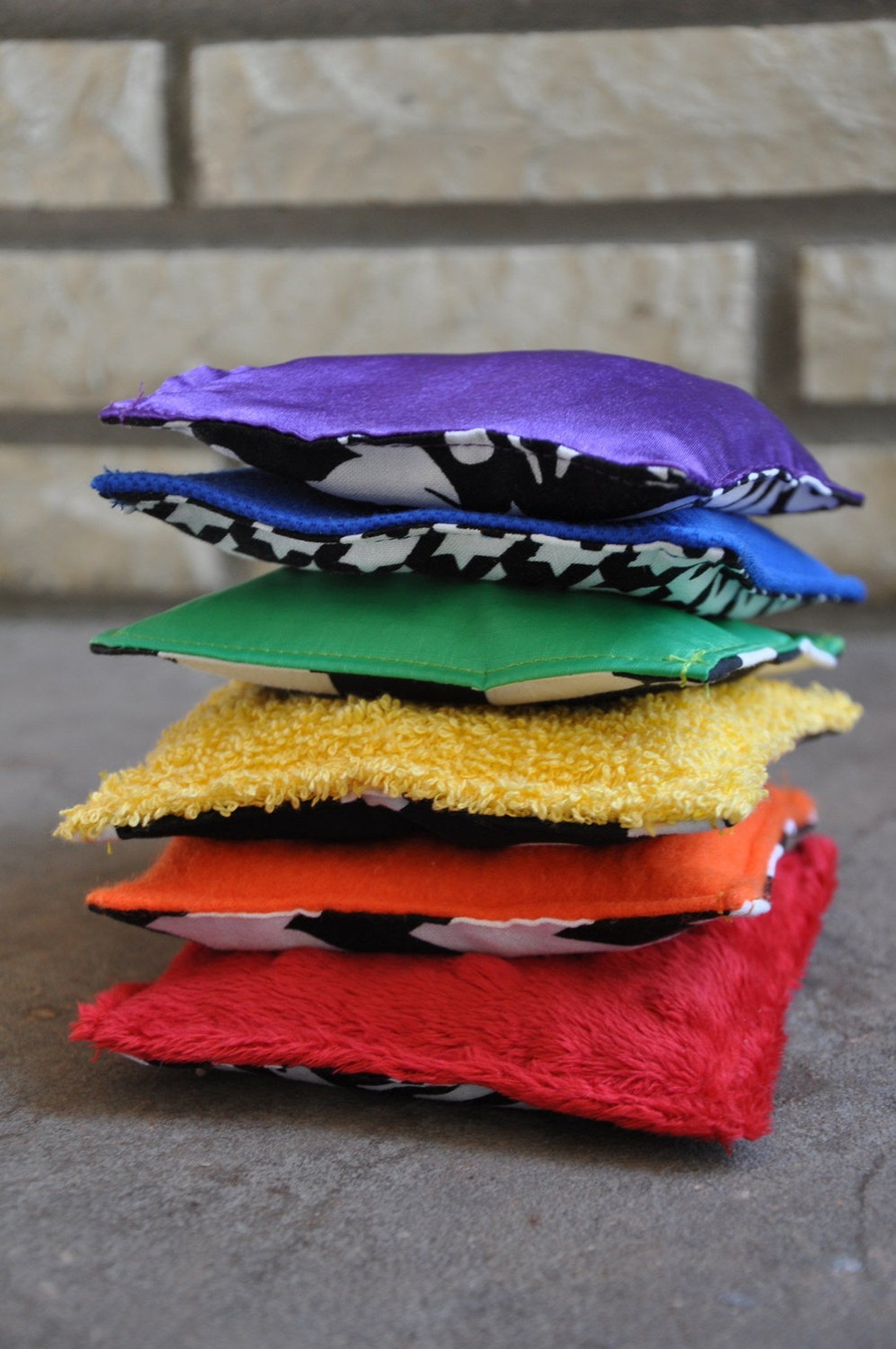 Sensory Rainbow Bean Bags Set of 6 A Montessori Inspired Etsy