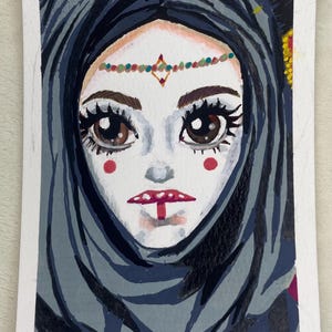 PADME AMIDALA “4 x 6” Gouache PAINTING