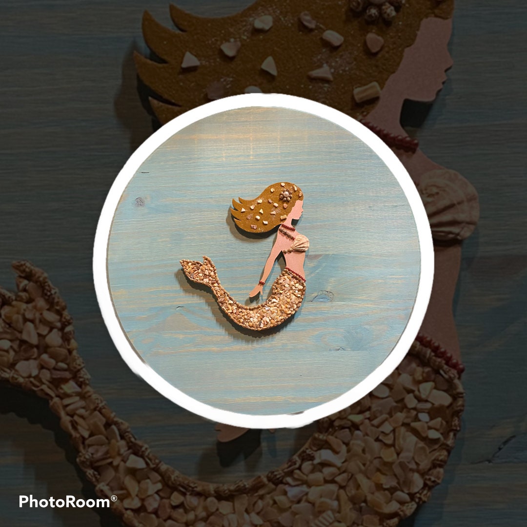Let's Make: Chiyogami Wooden Mermaid Decorations