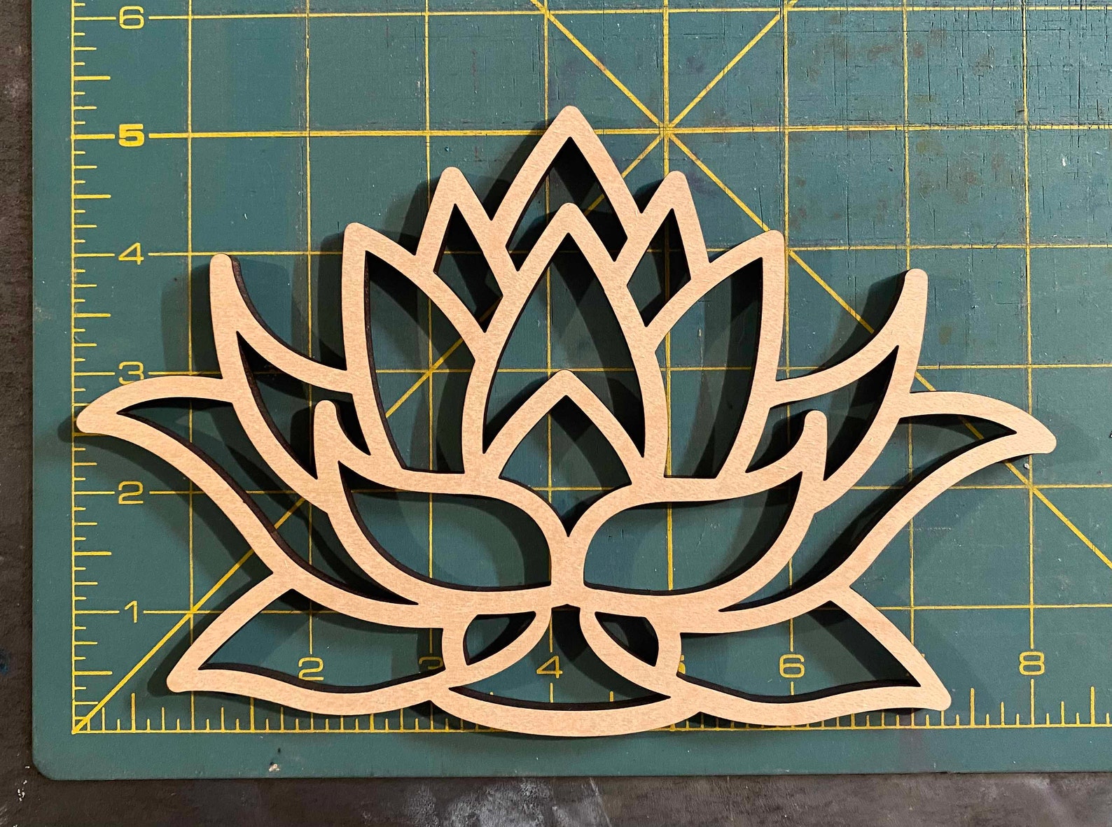 Macrame Frame Lotus Lotus Flower laser cut wood frame Etsy