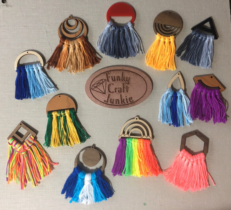 Download Fringe Earrings SVG Cut Files commercial use instant | Etsy