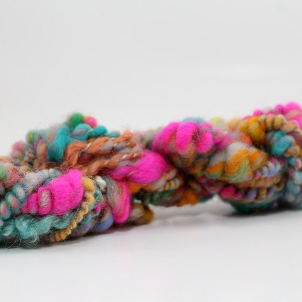 SALE: Scrap Yarn | Baby Hank for Weavers | Wool Blend | 6 yards, 0.5 ounces