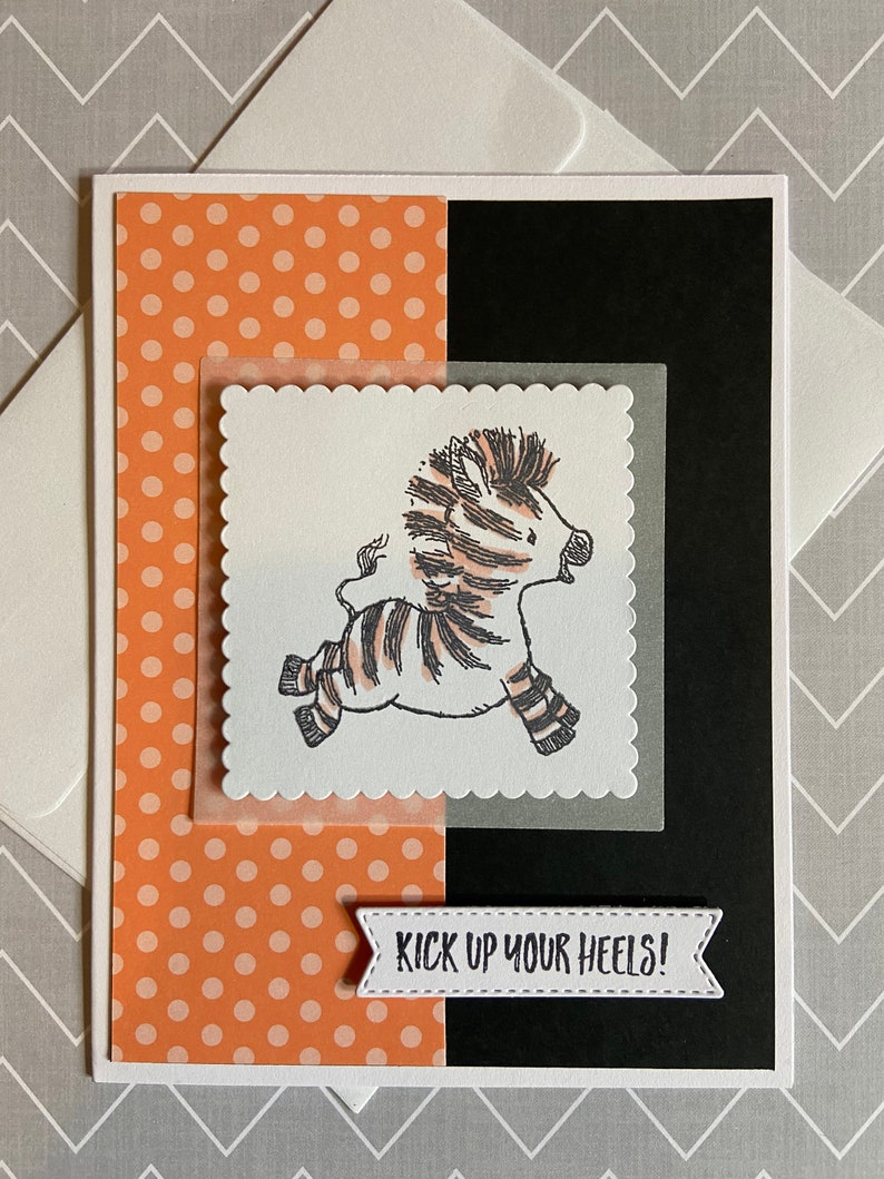 Pick 1 Zany Zebra Greeting Card Stampin' Up Birthday Kid Etsy