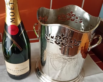 Winer cooler vintage Ice bucket French silver plated heavy quality