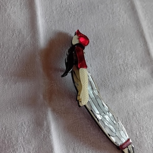 Lea Stein style brooch unsigned 1930s woman decorative costume jewelry
