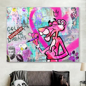 P*nk Panther |  Pop Art | Fineart on Canvas | Kunst | Contemporary | Modern Art