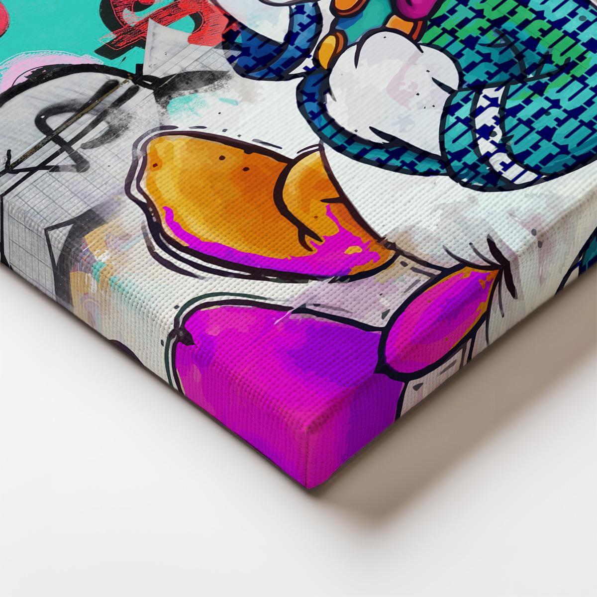 Donald Duck | Picsou | Bitcoin | NFT | Pop Art | Image | Art | Contemporain  | Art moderne | Édition limitée | Street Art | Berlin | Urbain - Etsy France
