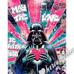 Pop Kultur, Wandkunst, Pop Art, Bild, Vader, *wars, Kunst, Contemporary, Modern Art, lmt Edition, Streetart, Urban, Graffiti, Berlin Galerie