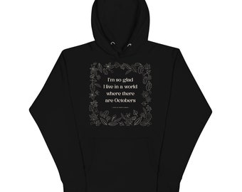 Sudadera con capucha con cita de octubre