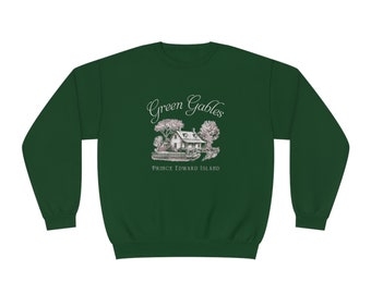 Vintage Green Gables Illustration Sweatshirt - Etsy
