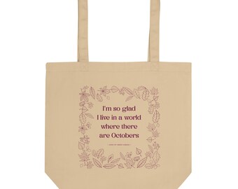 Cita de octubre Bolsa de tela