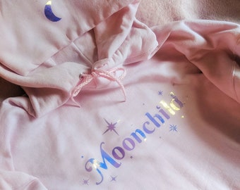 Dreamy Iridescent Moonchild Sweatshirt & Hoodie