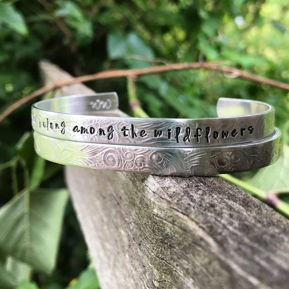 You Belong Somewhere You Feel Free Quote Bracelet