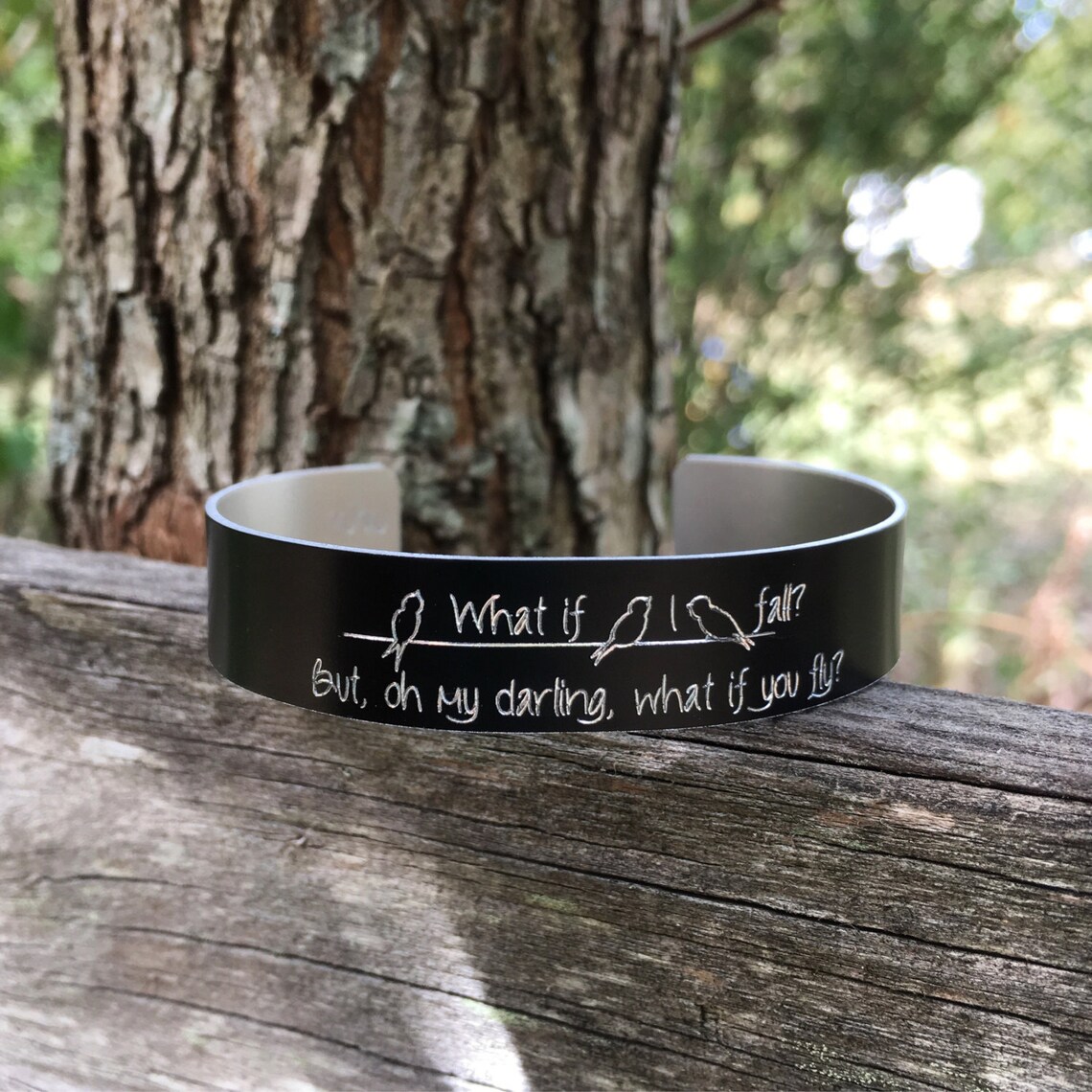 Engraved Custom cuff bracelet Friend gift bracelet for her Etsy