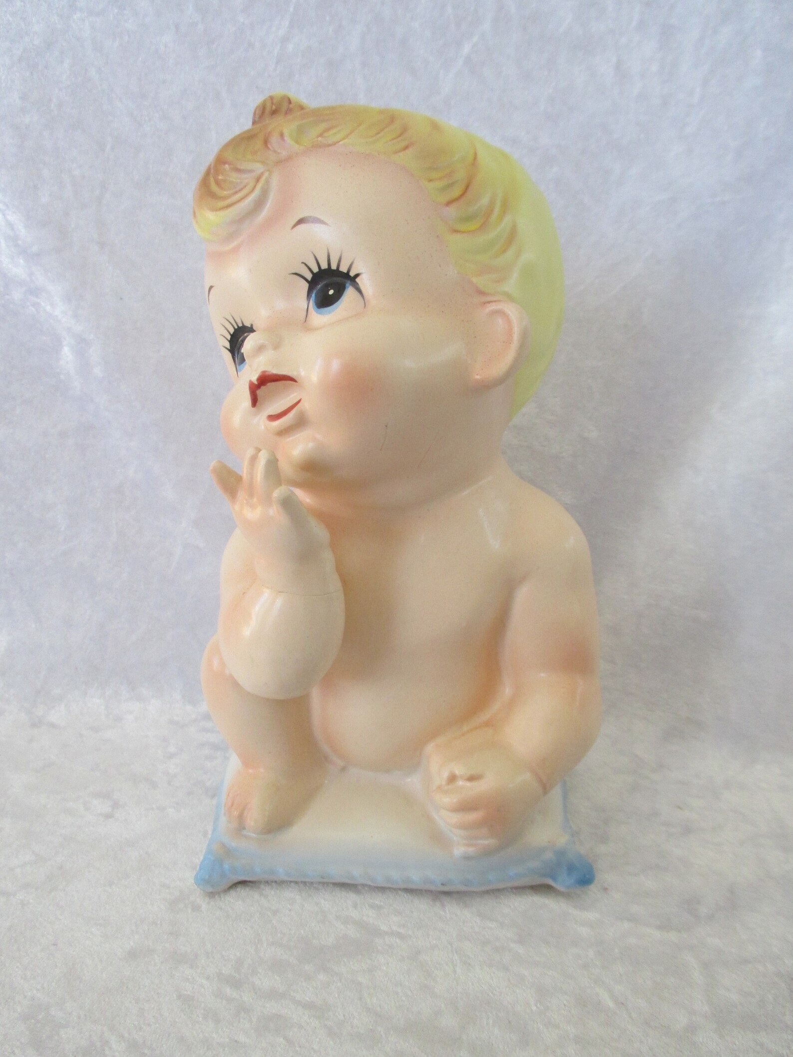 Vintage Head Vase Velco 3797 Baby Head Vase Planter Etsy