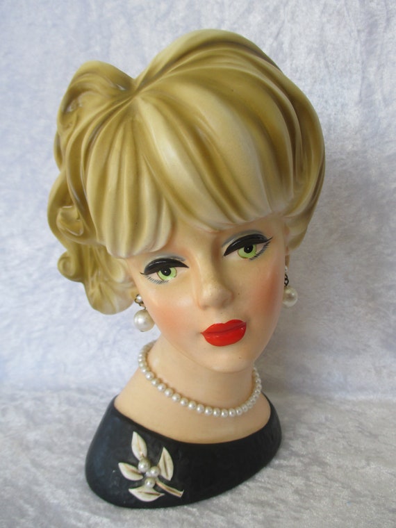 vintage doll head vases