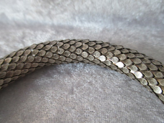 Vintage silver snake bracelet, vintage Pierre Car… - image 9