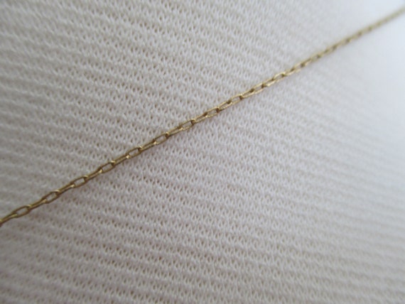 Vintage gold filled choker necklace, delicate yel… - image 3