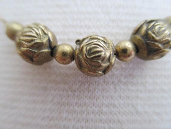Vintage gold filled choker necklace, delicate yel… - image 1