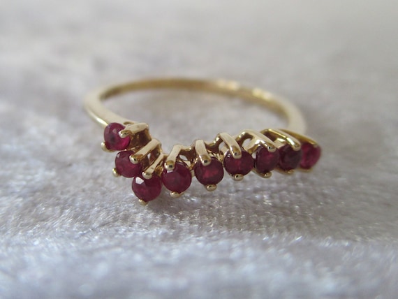 Estate ruby ring, Vintage CID 10k ruby ring estate