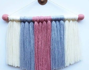 Wool wall hanging.