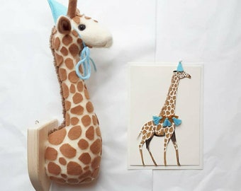 Giraffe Wandbild