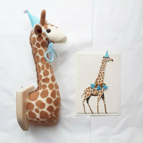 Plaque murale girafe