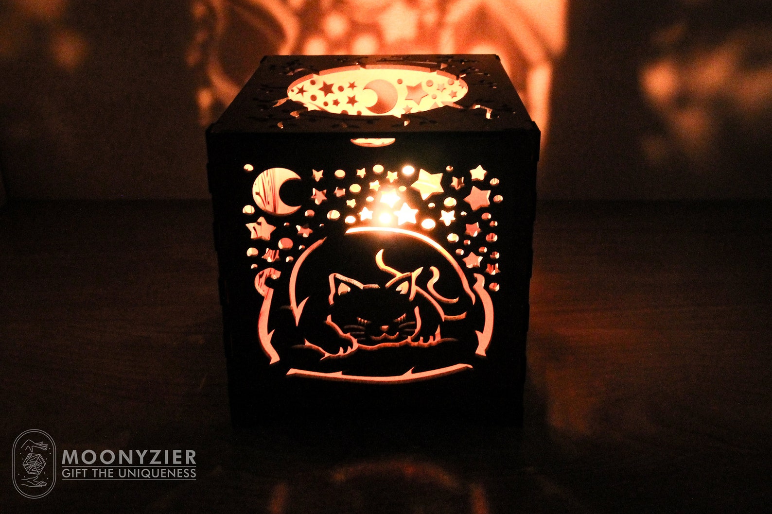 Cute diy lantern candle holder tealight with animal cubs and Etsy
