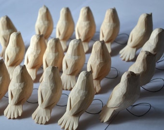 Hand Carved Wooden Bird