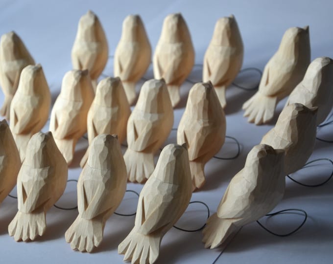 Hand Carved Wooden Bird