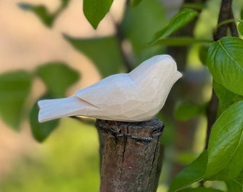 Hand Carved Wooden Birds