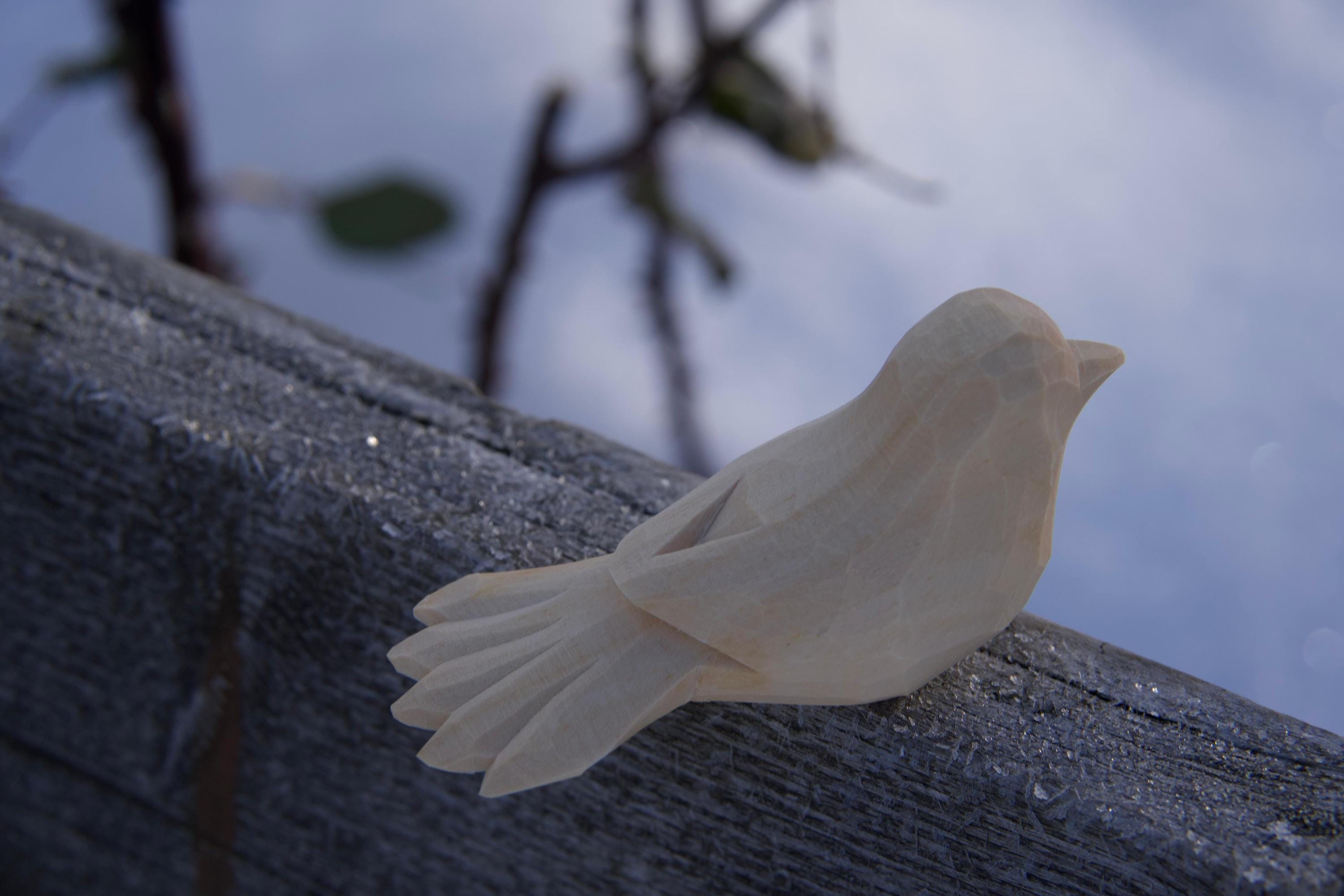 Hand Carved Wooden Bird - Etsy