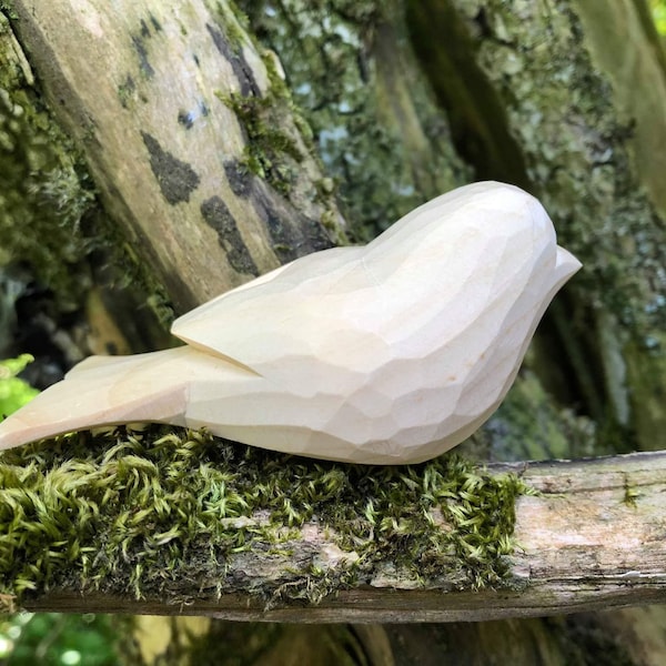 Hand Carved Wooden Bird