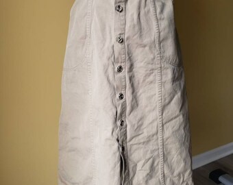 button front skirt etsy