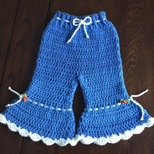 Crochet Bell Bottoms and Shorts 6-9 Mth PATTERN