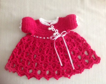 Asian Inspired Crochet Newborn Dress JO PATTERN