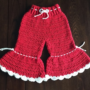 Crochet Bell Bottom Pants/shorts PATTERN 12-18 Mths