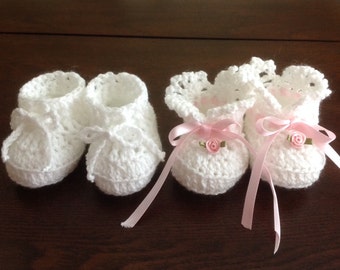 Baby Booties Newborn Girl and Boy  Crochet PATTERNS