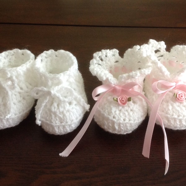 Baby Booties Newborn Girl and Boy  Crochet PATTERNS