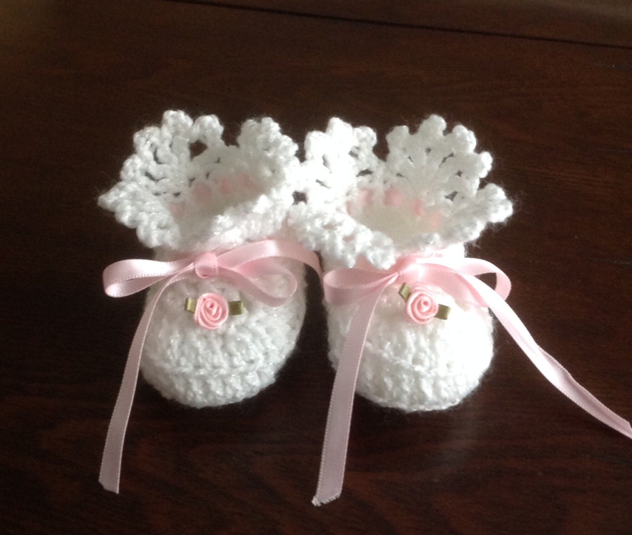Newborn Baby Girl Booties PATTERN - Etsy