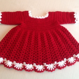 Baby Dress Winter PATTERN 9 TO 12 Mth Mary