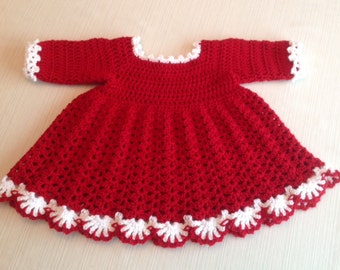 Baby Dress Winter PATTERN 9 TO 12 Mth Mary