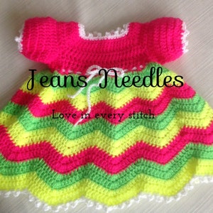 Newborn Crochet baby Dress JENNIFER PATTERN