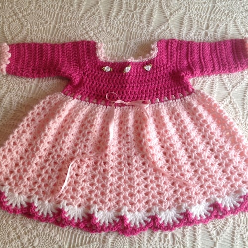 Charlotte Belle Crochet Pattern Baby Toddler Dress With | Etsy