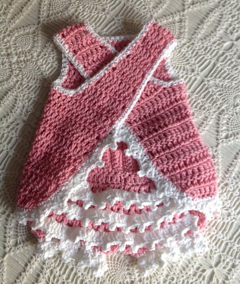 Crochet Sunsuit 9 to 12 Months Lauren PATTERN image 2