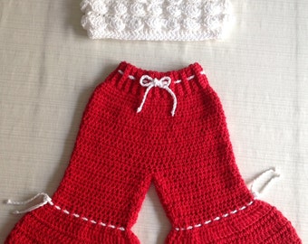 Crochet Top and Bell Bottoms PATTERN 12-18 months