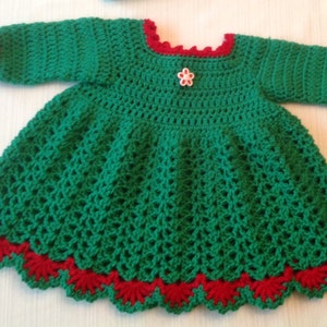 Baby Dress Winter PATTERN 9 TO 12 Mth Mary image 3