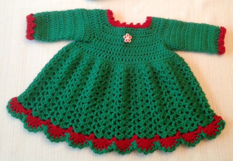 Baby Dress Winter PATTERN 9 TO 12 Mth Mary image 3